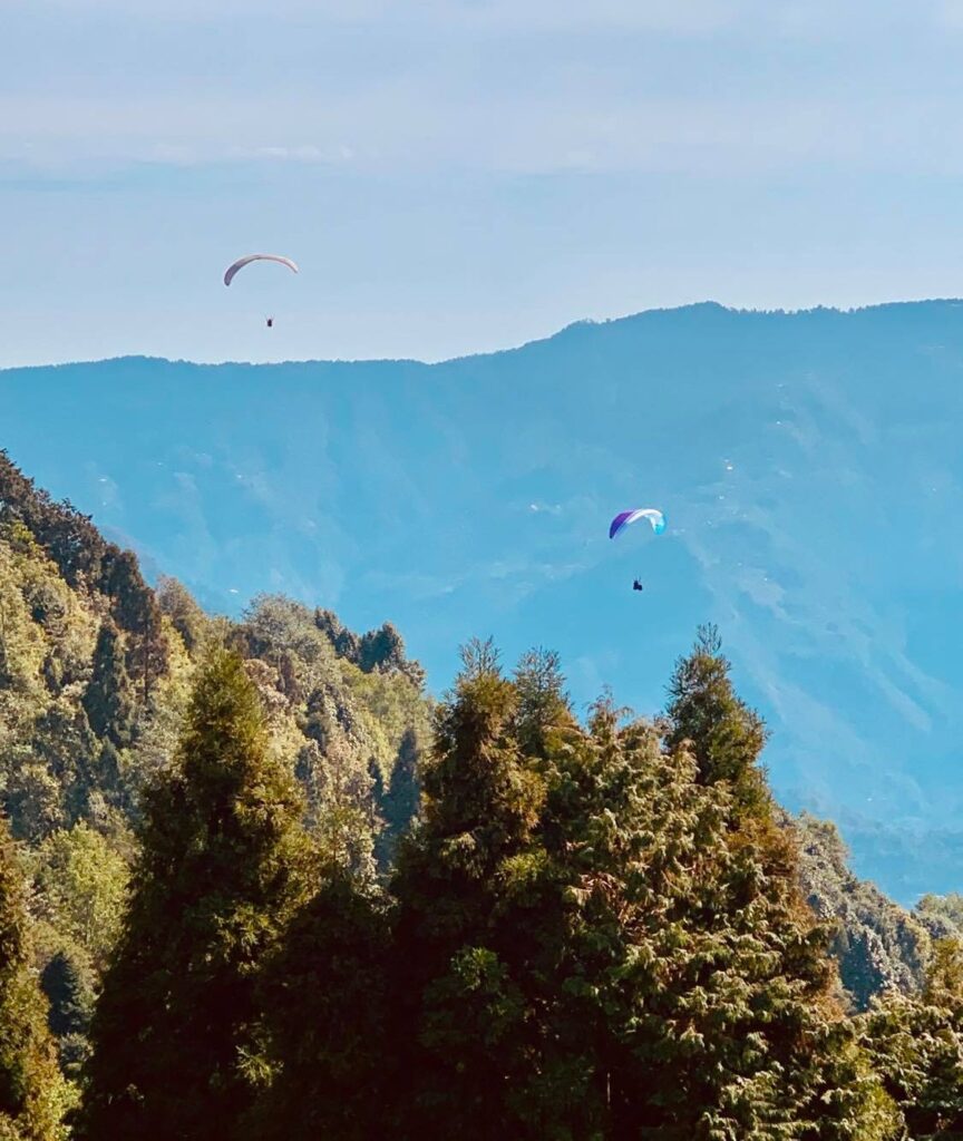 Paragliding Over The Himilayas, India
