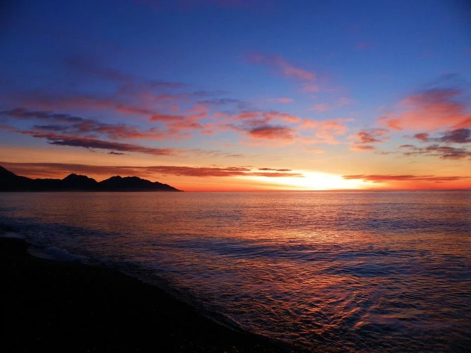 Sunrise at Kaikoura, new zealand