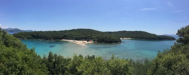 Picture of Bella Vraka Beach, Sivota, Thesprotia taken from the Spa at my work
