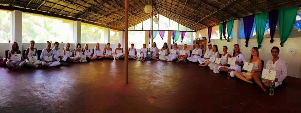 Yoga Graduation Certification Before We headed for a Meal at Agonda the Beach, Goa