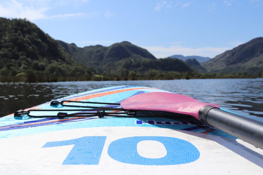 Paddle boarding last summer on Derwent water, during the temporary easement of the covid-19 lockdown