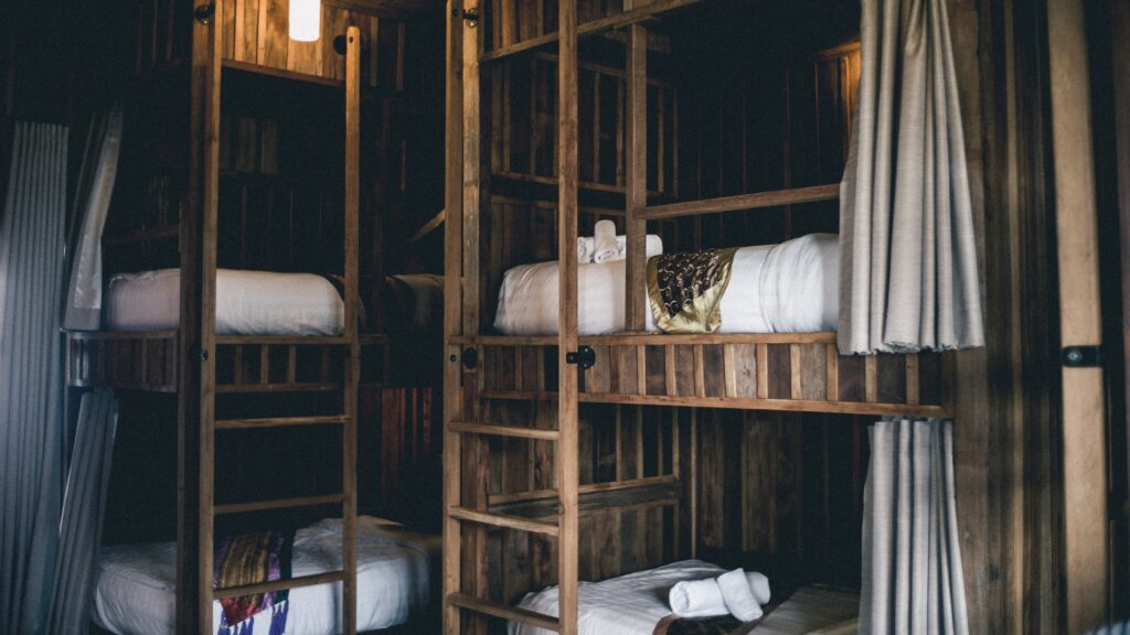 Backpacker Dorm Room - Source @Unsplash by Nicate Lee