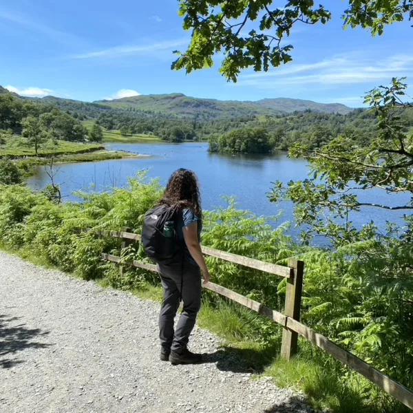 Looking over Rydal Water In The English Lake Distric