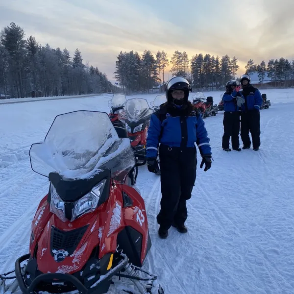 Snow Mobiling at Apukka Lapland