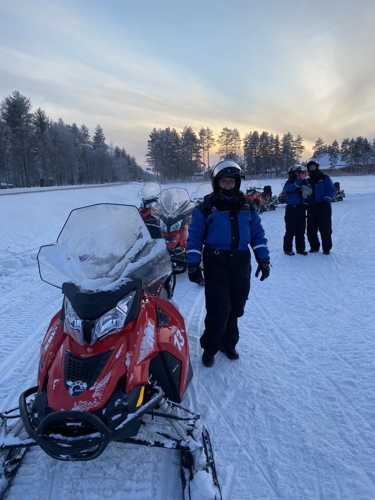 Snow Mobiling at Apukka Lapland