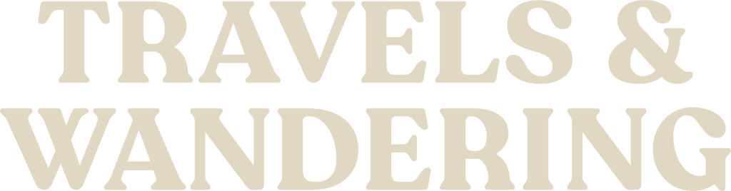 Travels and Wandering Adventure Travel Blog, Typography